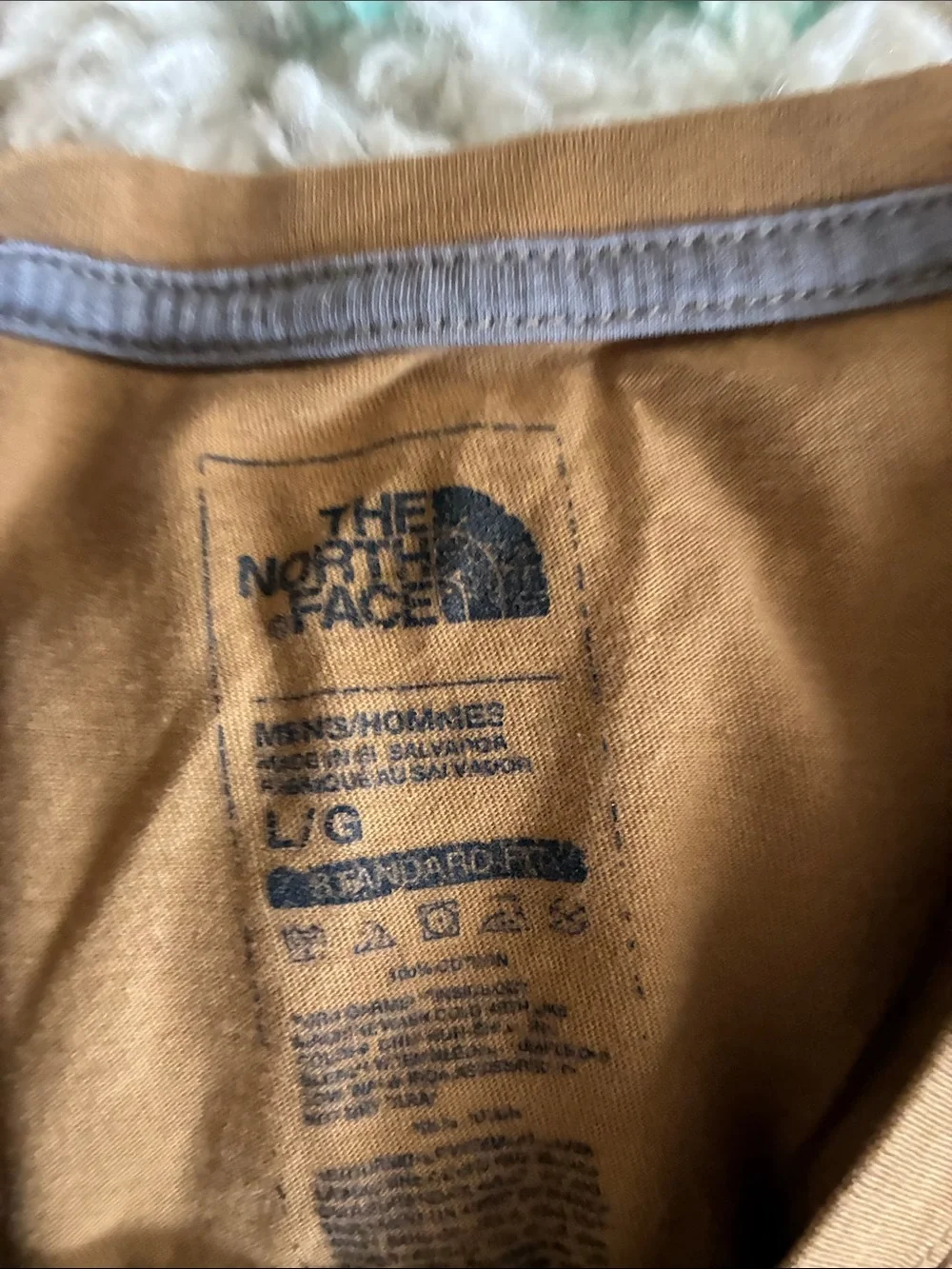 The North Face Men's Tan Short Sleeve Logo Tee